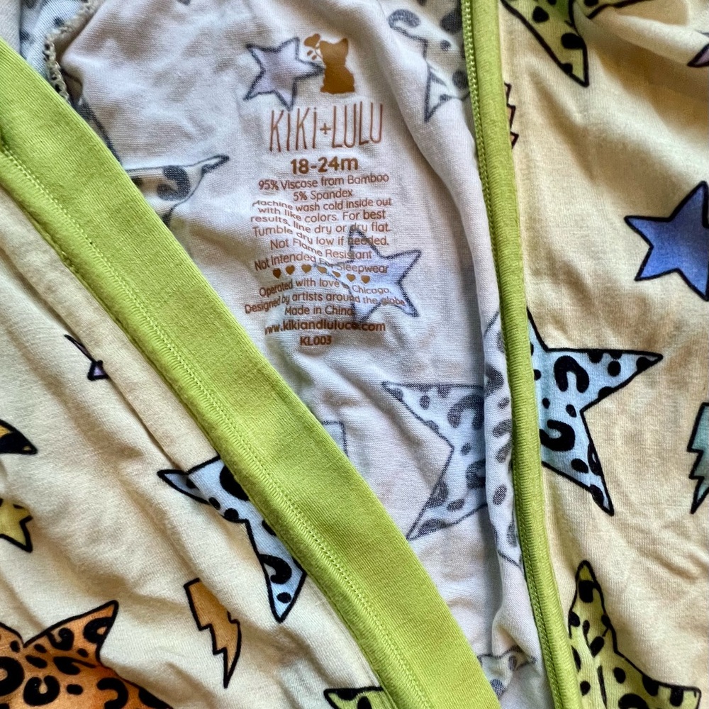 Kiki + Lulu Bamboo Star Pajamas 18-24 months - Picture 3 of 4